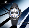 Pagani Design PD-1822 – Cronógrafo Esfera Blanca Correa Cuero Negro