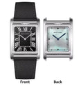 Specht & Söhne SP-Tank 1 – Reloj Rectangular Reversible Nácar