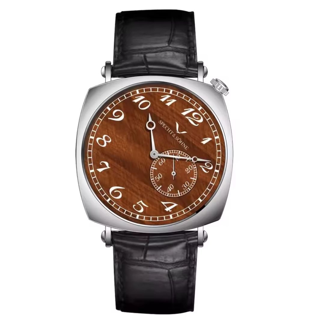 Specht & Söhne SP-1921 – Esfera Nácar Marrón Correa Cocodrilo